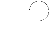 Cove with improperly formed bubble