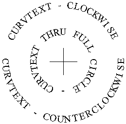 Curved text