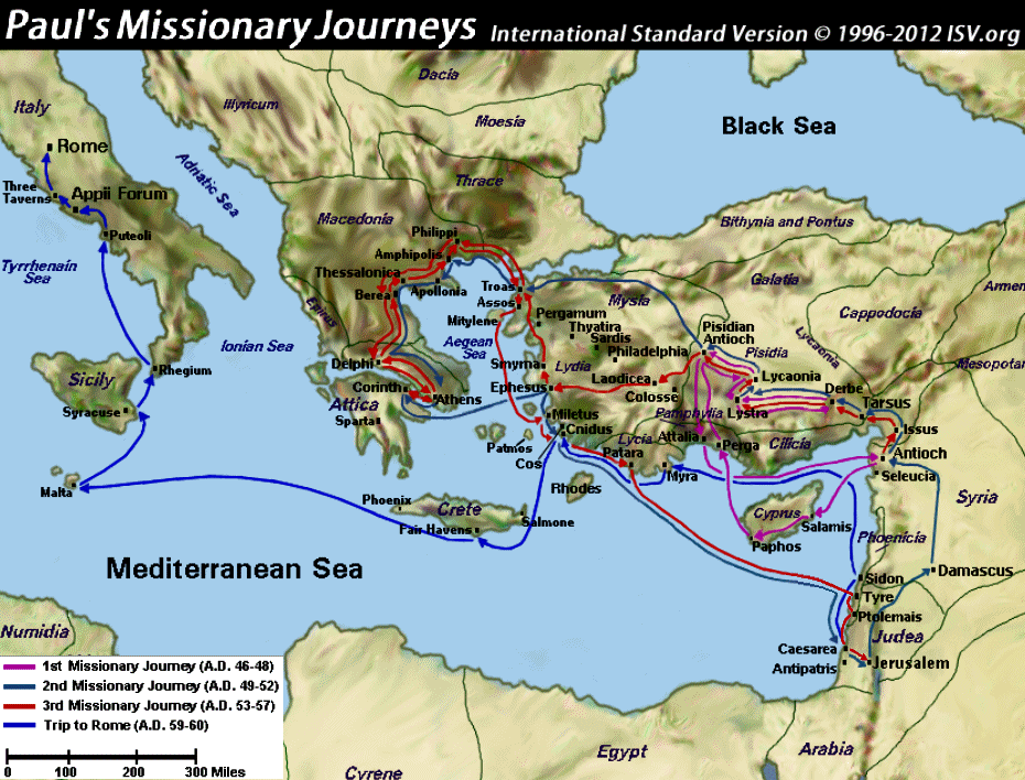 Paul's missionary journeys